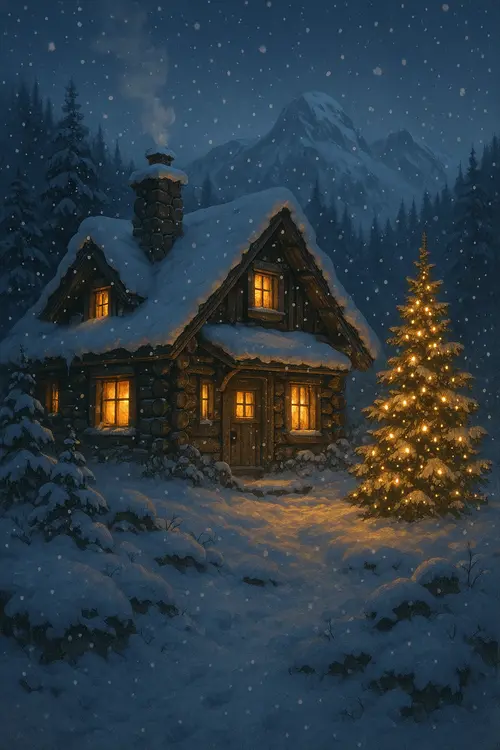 Snow Aesthetic Christmas wallpaper